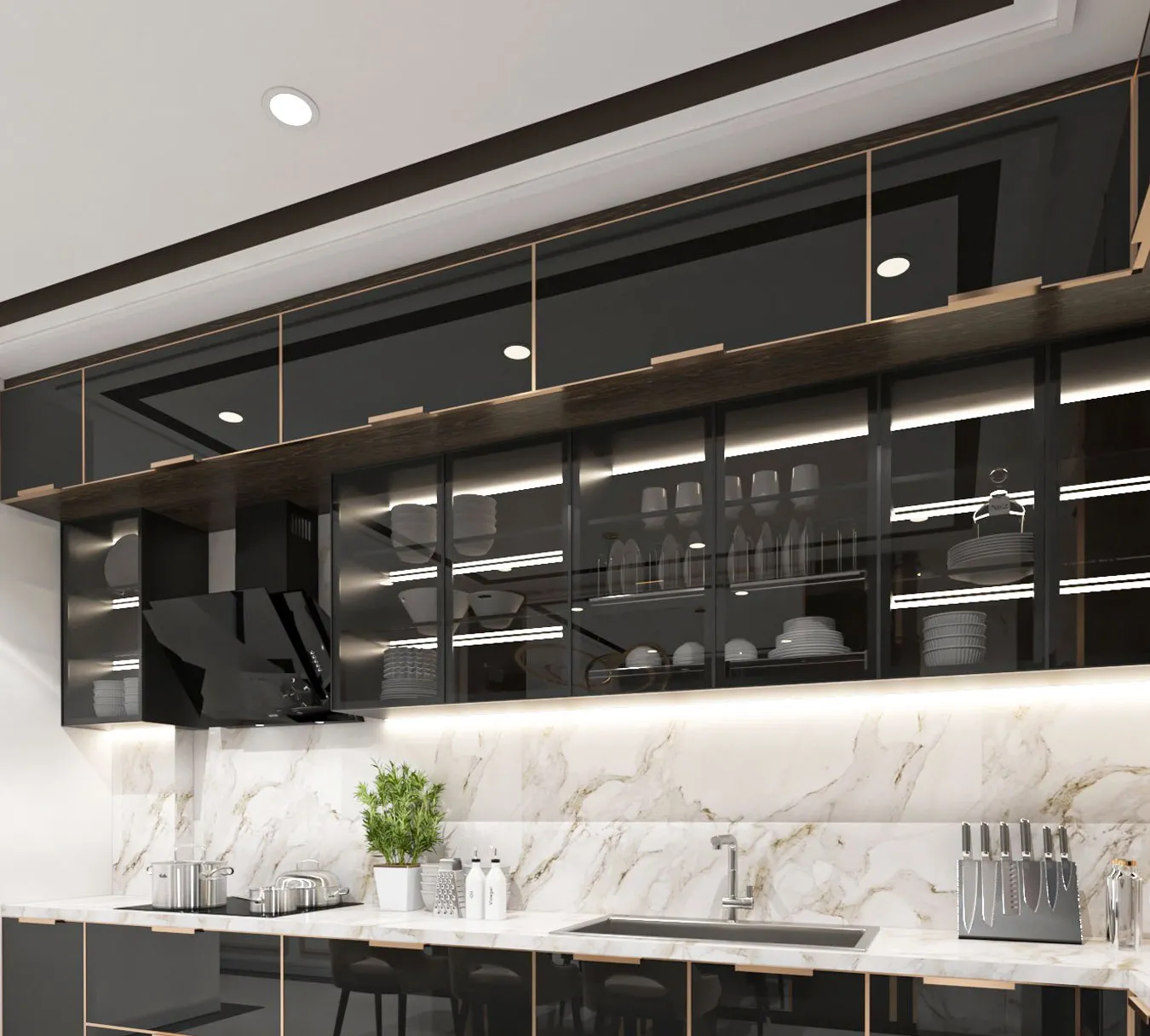 Tủ bếp cao cấp nhà Anh Nguyên