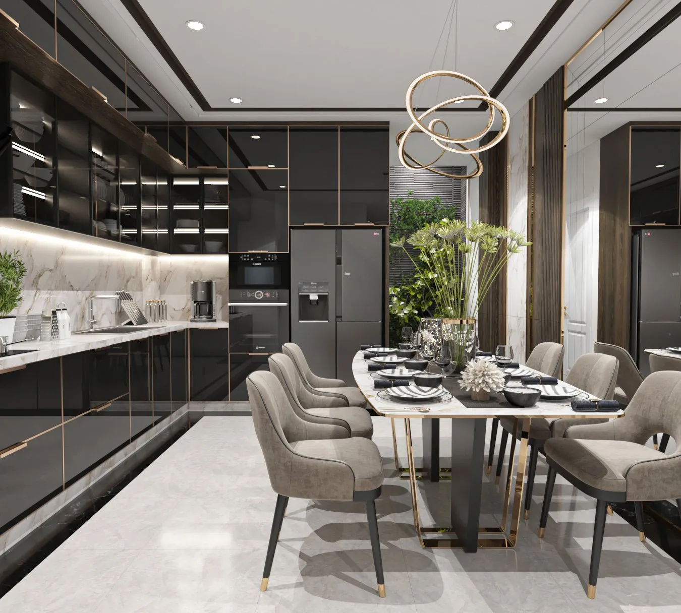 Tủ bếp cao cấp nhà Anh Nguyên