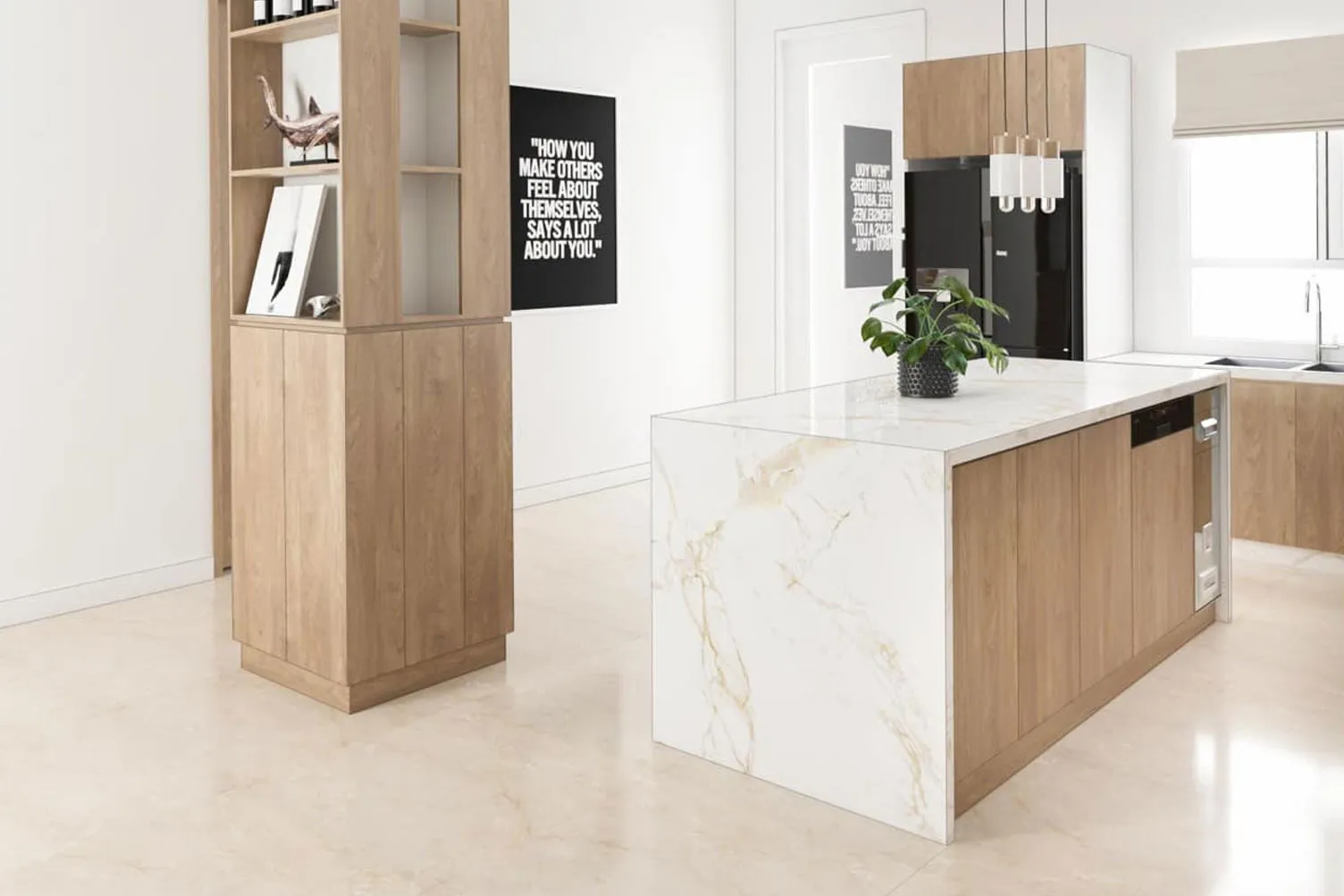 Dự án tủ bếp gỗ hiện đại nhà Chị Thủy